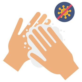 Hand wash  Which Can Easily Modify Or Edit vector