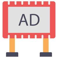 Advertisement Board Which Can Easily Modify Or Edit vector