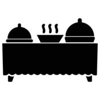 Buffet Service  Which Can Easily Modify Or Edit vector