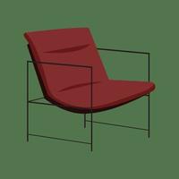 Flat illustration of Chair vector