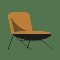 ilustración plana de silla vector
