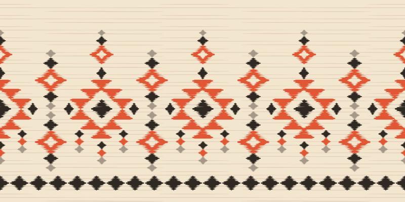 Ethnic abstract ikat art. Seamless pattern in tribal, folk embroidery, and Mexican style. Aztec geometric art ornament print.Design for carpet, wallpaper, clothing, wrapping, fabric, cover, textile