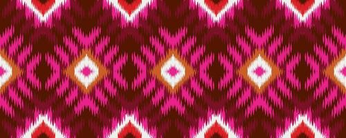rosa rojo abstracto étnico. patrón geométrico sin costuras en bordado tribal, folclórico, estampado de adorno de arte geométrico azteca. diseño para moqueta, papel pintado, ropa, envoltura, tela, cubierta.