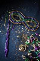 máscara de mardi gras de nueva orleans para el desfile de disfraces foto