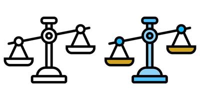 Illustration Vector Graphic of Balance, judge, justice Icon