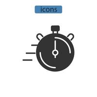 time tracking icons  symbol vector elements for infographic web