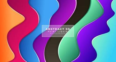 Abstract Colorful Gradient Paint Liquid flow shapes a slime background. use interior design wallpaper for house and bungalows. chemicals color concept vector illustration.