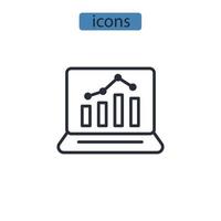 project tracking icons  symbol vector elements for infographic web