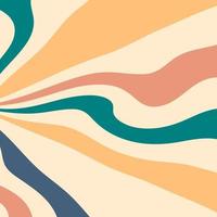 Psychedelic background with colorful wavy lines. vector