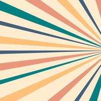 Groovy background in 1970 style with abstract lines. vector