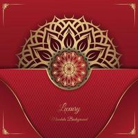 golden mandala  vintage ornament  background luxury vector