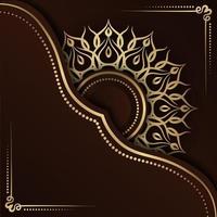 golden mandala  vintage ornament  background luxury vector