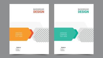 Cover template flyer design vector background