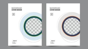 Cover template flyer design vector background