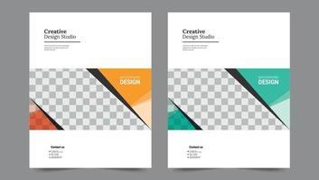 Cover design for annual report and business catalog, magazine, flyer or booklet. Brochure template layout. A4 cover vector EPS-10