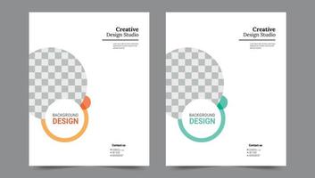 Cover template flyer design vector background