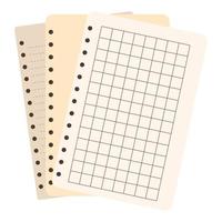 Pieces of notes of different sizes, notepad, notepad sheets sealed with sticky tape vector