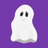 Ghost. Cute Halloween Ghost Vector.children's illustration of a cute ghost cartoon character vector