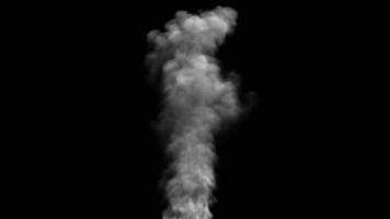 Smoke design on black background photo