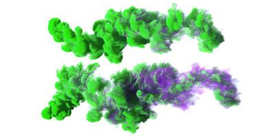 diseño de humo colorido sobre fondo blanco foto