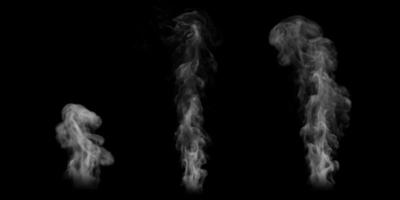 Smoke design on black background photo