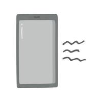 Single element of phone. Hand drawn vector illustration for cards, posters, stickers and professional design.