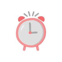 Single element of alarm clock. Hand drawn vector illustration for cards, posters, stickers and professional design.