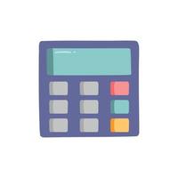 Single element of calculator business and stationery set. Hand drawn vector illustration for cards, posters, stickers and professional design.