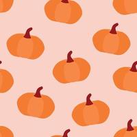 Seamless pumpkin background. Pumpkin background for harvest festival or Thanksgiving. Vector repeating printing