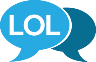 internet acronym chat bubble icon sign design png