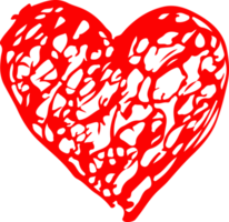 Hand draw Heart icon love sign design png