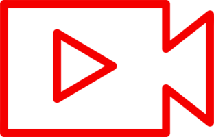 videokamera ikon tecken symbol design png