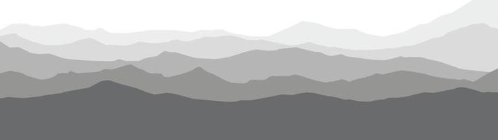 Vector illustration of mountains,panoramic view.EPS10 file.