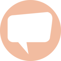 design de sinal de ícone de bolha de fala png