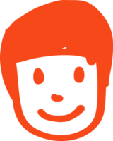 mensen gezicht pictogram avatar hand tekenen teken ontwerp png