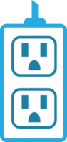 diseño de símbolo de icono de toma de corriente eléctrica png