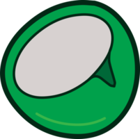 design de sinal de ícone de coco png