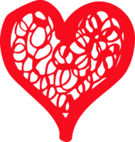 Hand draw Heart icon love sign design png