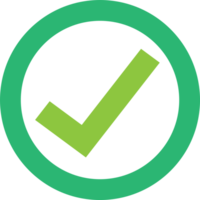 Tick Check Mark Icon sign symbol design png