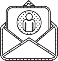 diseño de símbolo de signo de icono de correo electrónico y correo png