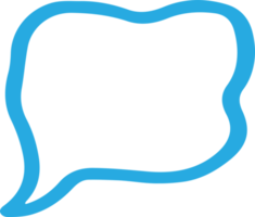 Speech bubble hand drawn icon sign design png