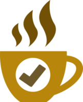 diseño de símbolo de signo de icono de café png