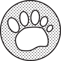 Animal footprint icon sign design png