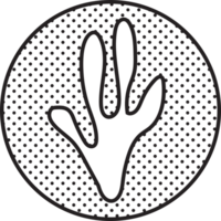 Animal footprint icon sign design png