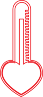 Valentijnsdag kaart idee liefde meter teken ontwerp png