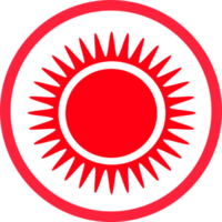 disegno di simbolo del segno dell'icona del sole png