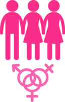 Gender icon people sign symbol design png