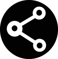compartilhar design de símbolo de sinal de ícone da web png
