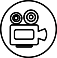 Cinema camera icon sign symbol design png