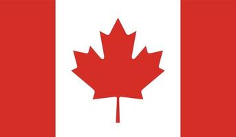 vector illustration of Canada flag.